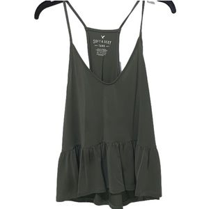 american eagle v neck flowy tank